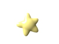 a yellow star on a white background